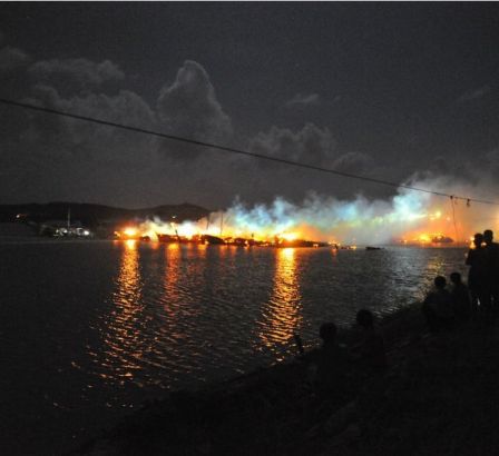 火災(zāi)救援現(xiàn)場(chǎng)