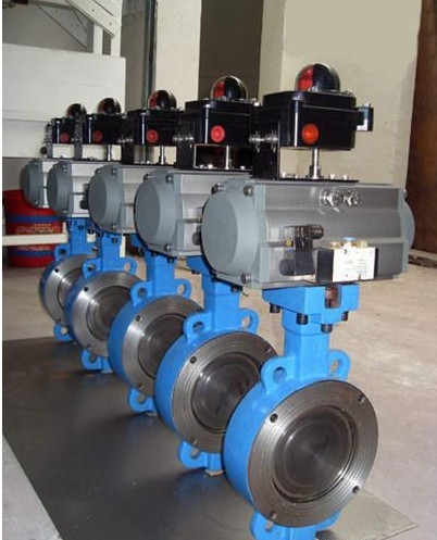 氣動對夾硬密封蝶閥