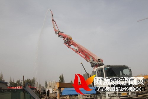 新疆首例消防&ldquo;高噴車&rdquo;在阿克蘇投入使用