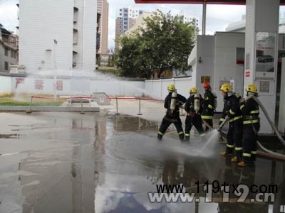 消防演練現(xiàn)場